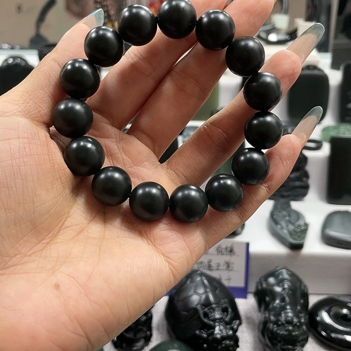 【闪购商品】手链未镶嵌和田玉（青玉）火*