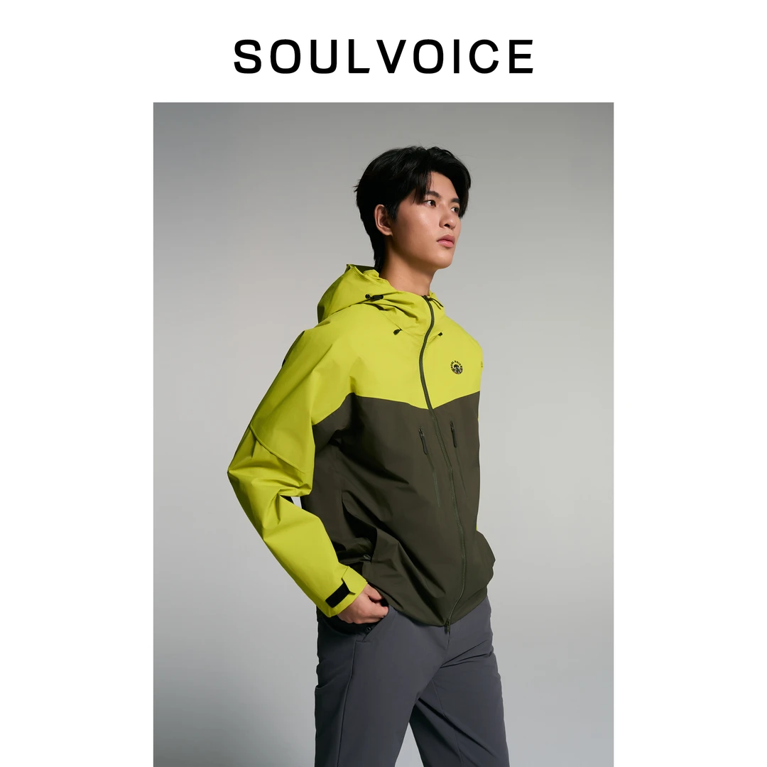 SOUL VOICE PTFE-WP运动风衣轻量化软壳防水防风冲锋衣外套情侣款