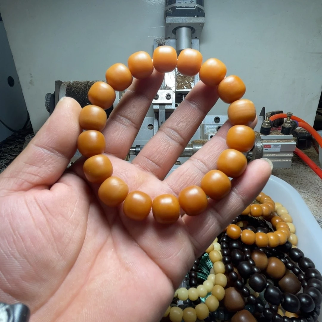 空***空菩提根手串一条砂糖橘