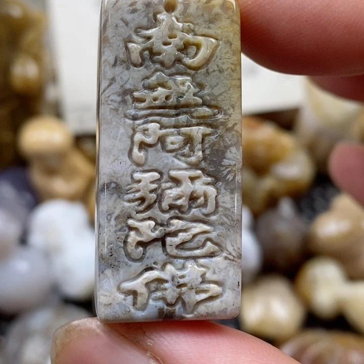 颈饰未镶嵌硅化珊瑚（珊瑚玉）小