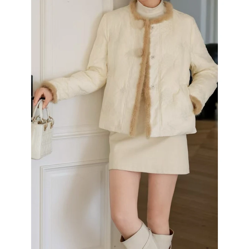 『 羽绒服W』简约设计百搭时尚高品质厚款羽绒服2024760