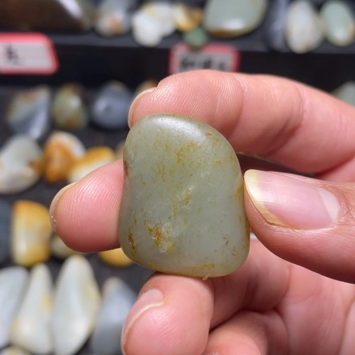 和田玉未镶嵌挂件47