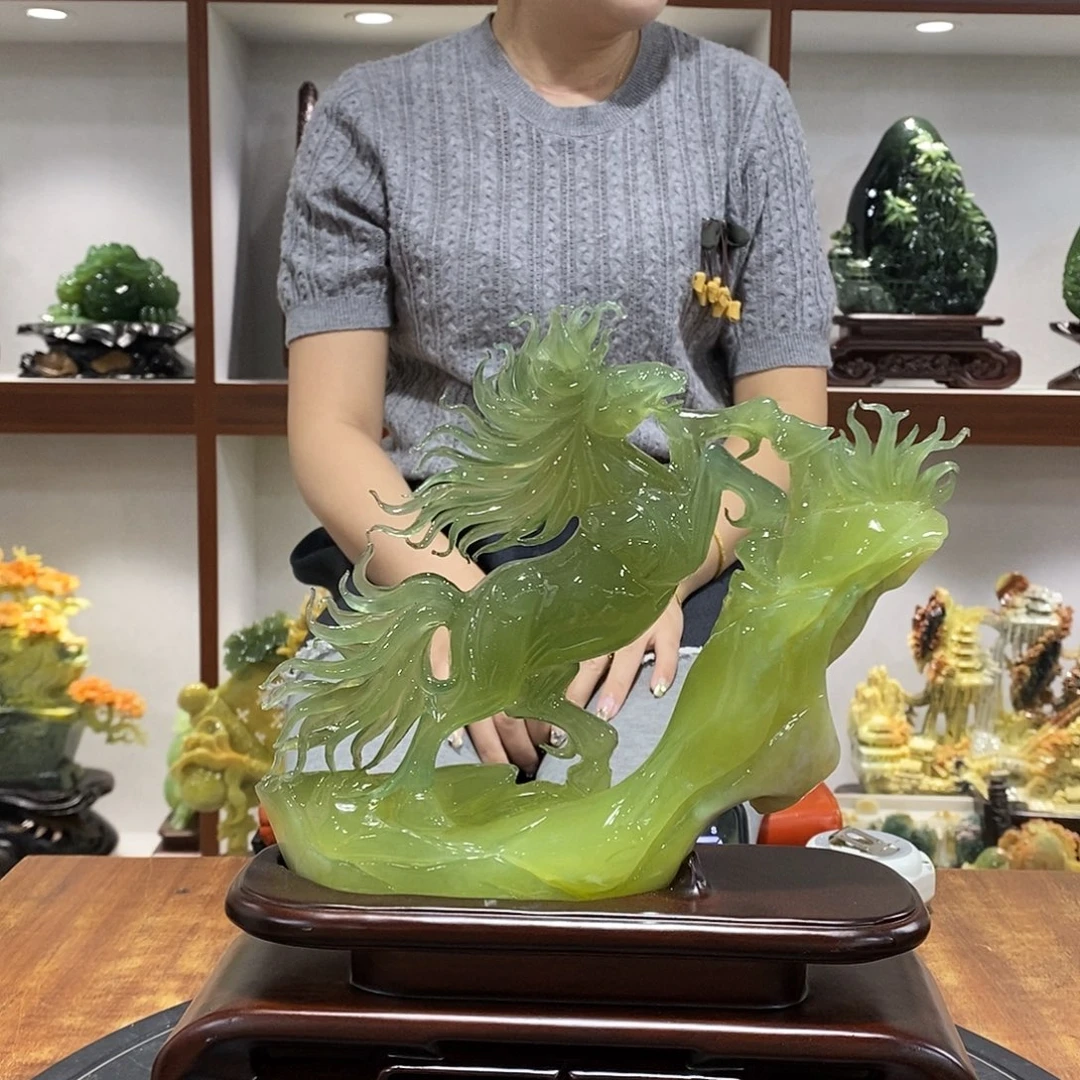 路***）玉山水摆件 玄关摆件