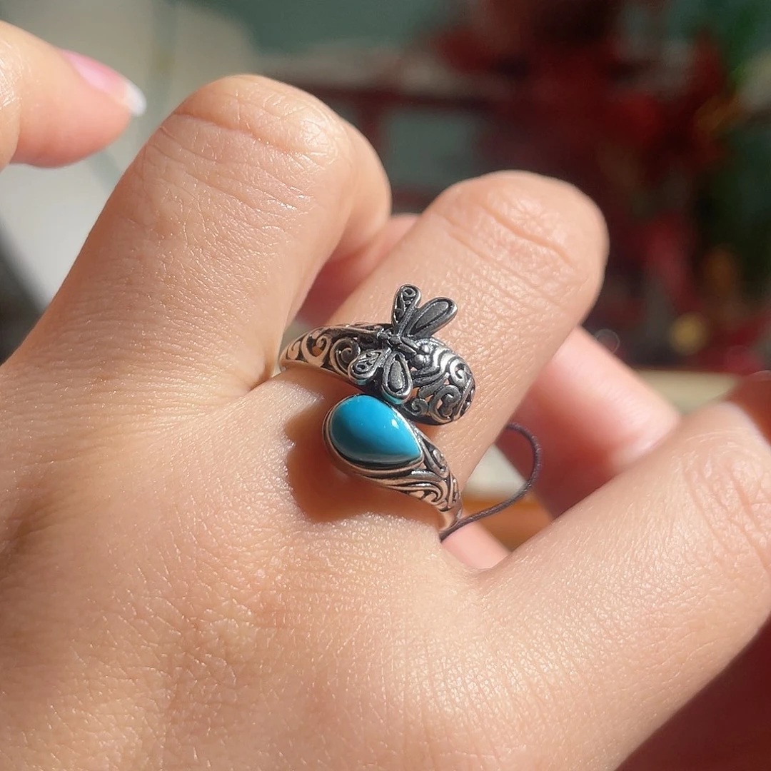 绿松石配饰银S925镶嵌