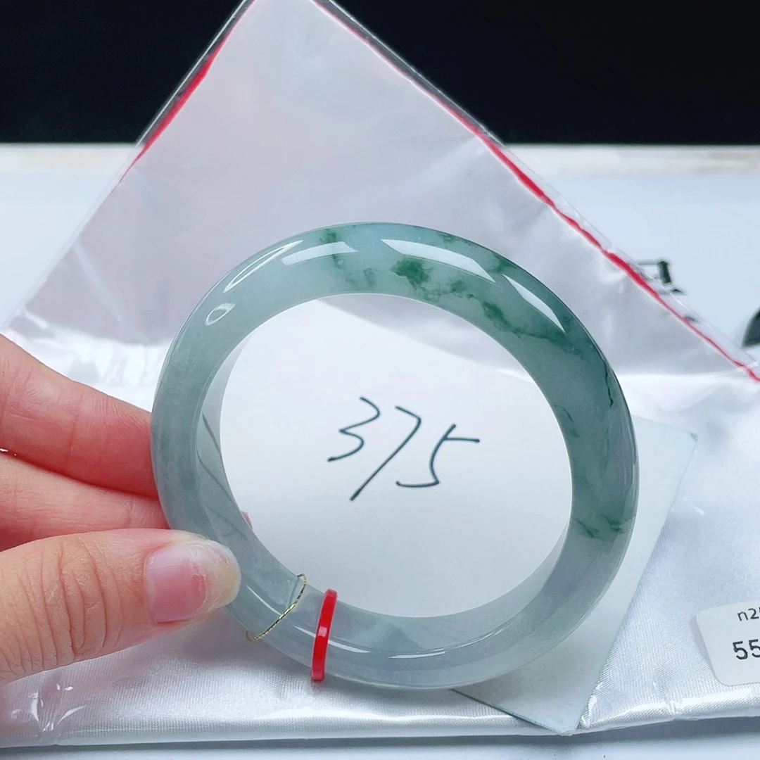 翡翠未镶嵌手镯55+正圈