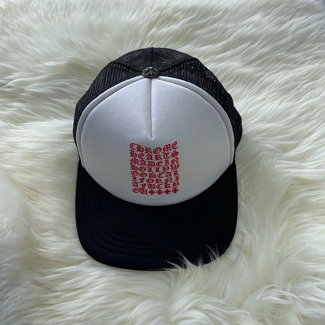 99新 Chrome Hearts/克罗心 梵文字母网眼棒球帽OS版