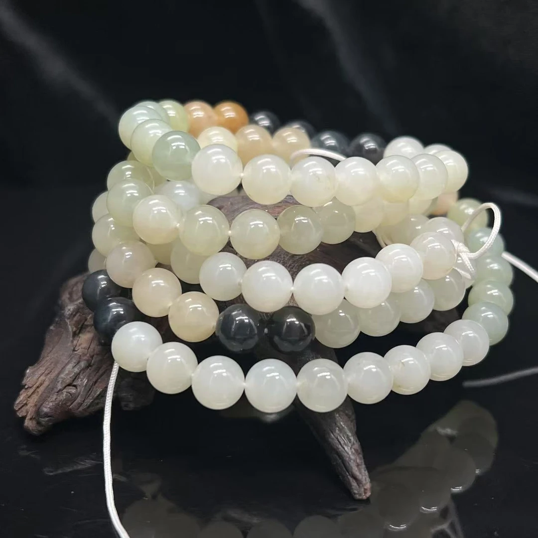 S370 和田玉珠链  QQ632007