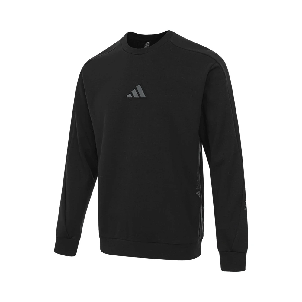 adidas阿迪达斯2025男子TH MH LOGO SWT运动针织无帽卫衣JZ8420