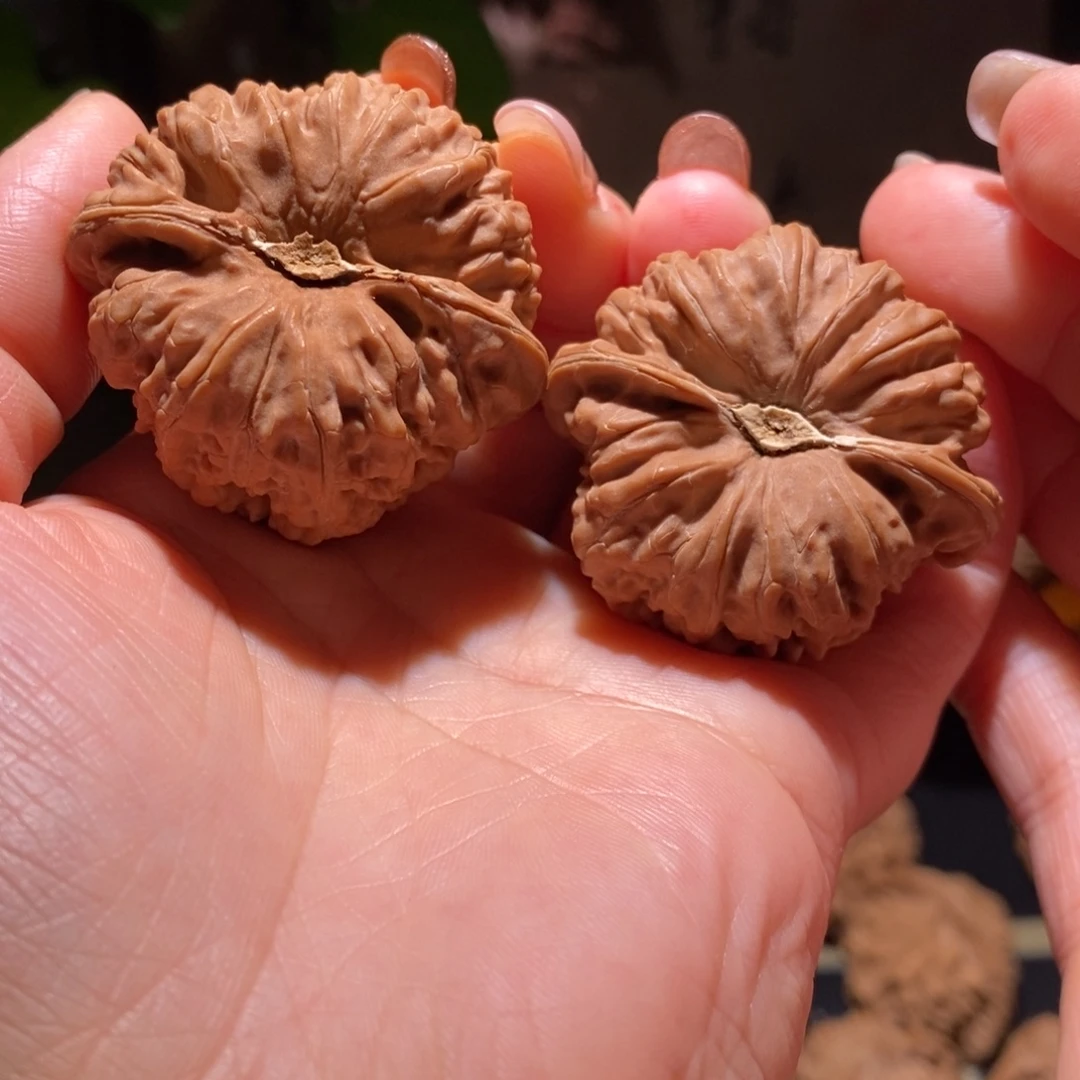 把件文玩核桃42凹底精