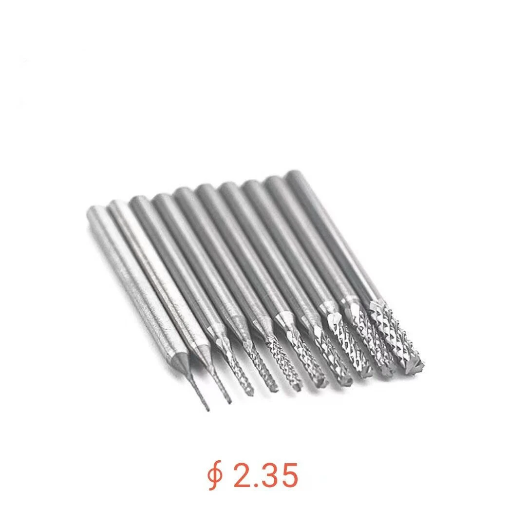 文玩玉米磨头钨钢旋转锉牙机铣刀钻头用于木雕核雕电动工具2.0