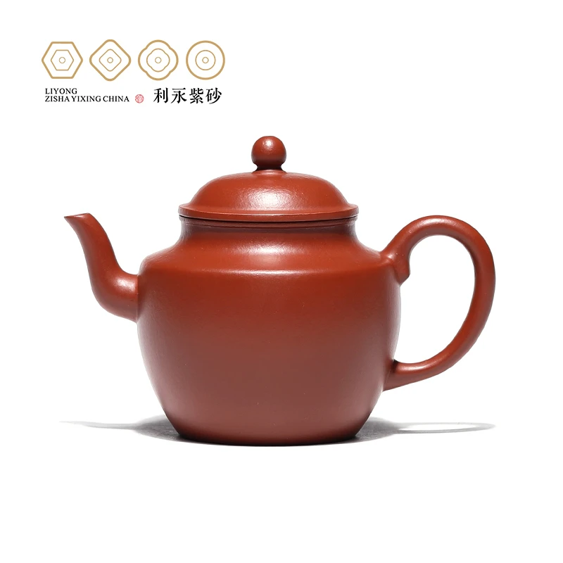 百年利永昆玉壶原矿朱泥165CC茶壶小容量宫灯