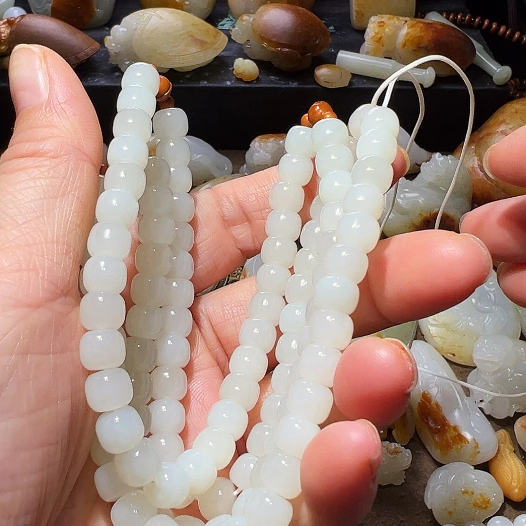 和田玉颈饰未镶嵌日**辉