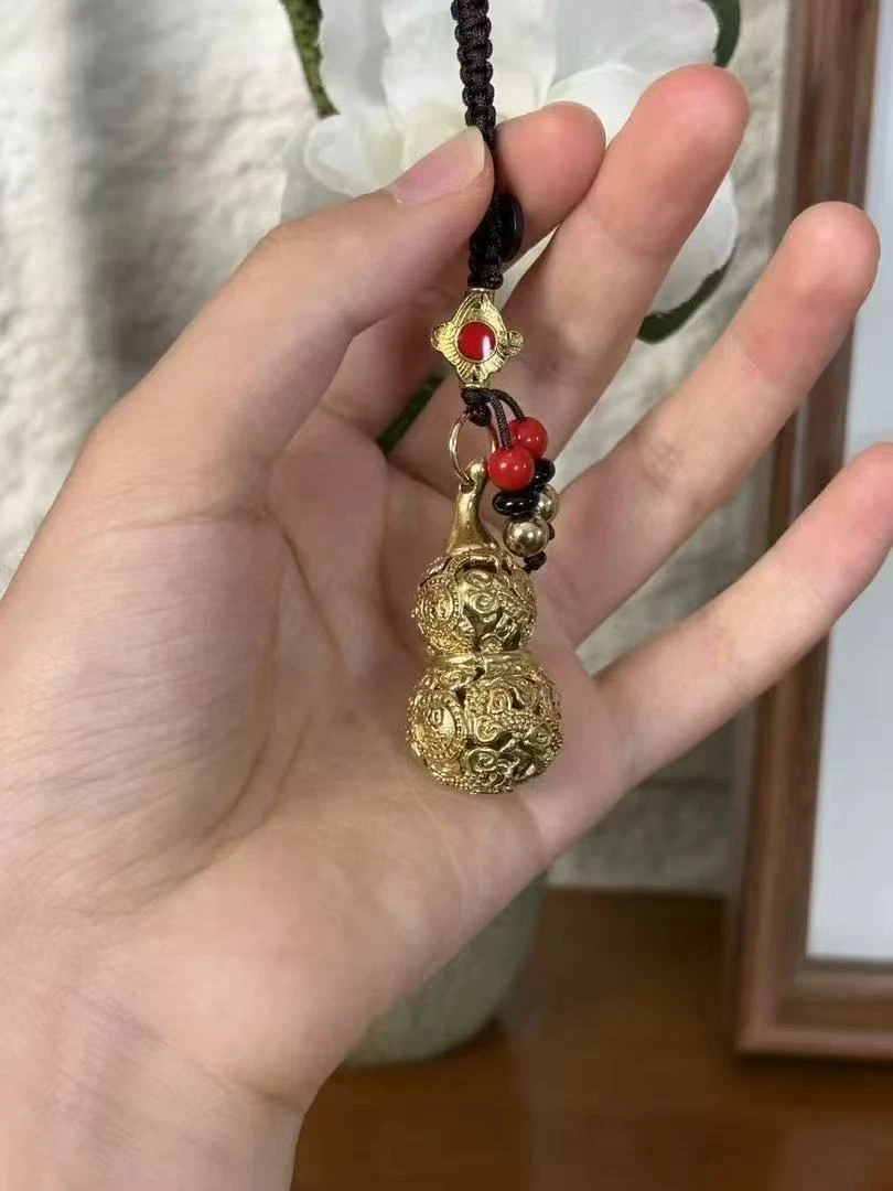 合成金属布艺手链 吉祥如意葫芦挂件
