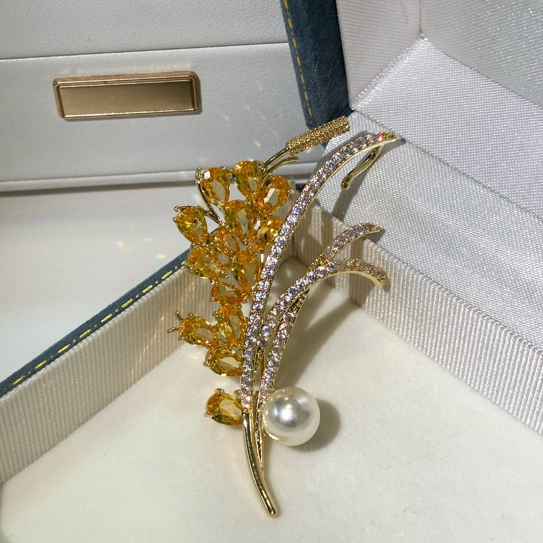 合金胸针 【浪花朵朵】简约百搭精致优雅高档春夏时尚胸针7040