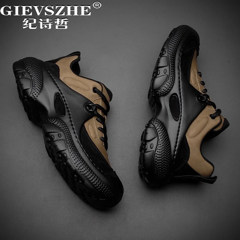 纪诗哲男鞋透气百搭时尚运动鞋男士户外潮流跑步鞋舒适轻奢休闲鞋