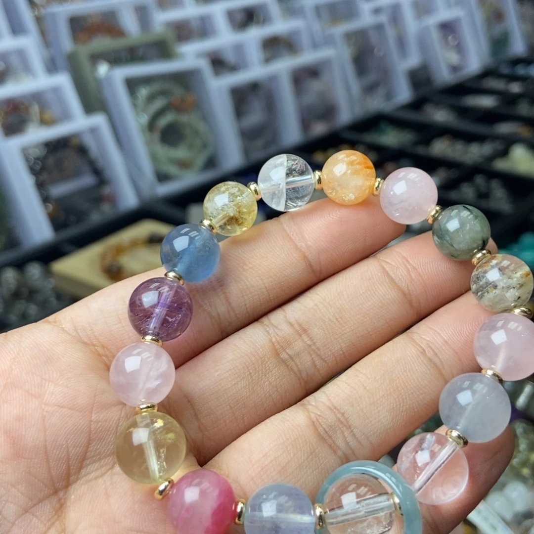 水晶合金手链多宝