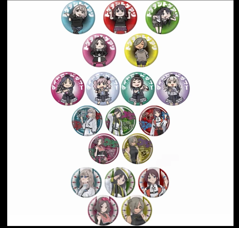 【代拆】GBC哭泣少女抽象Q版吧唧/中华风国潮吧唧盲盒