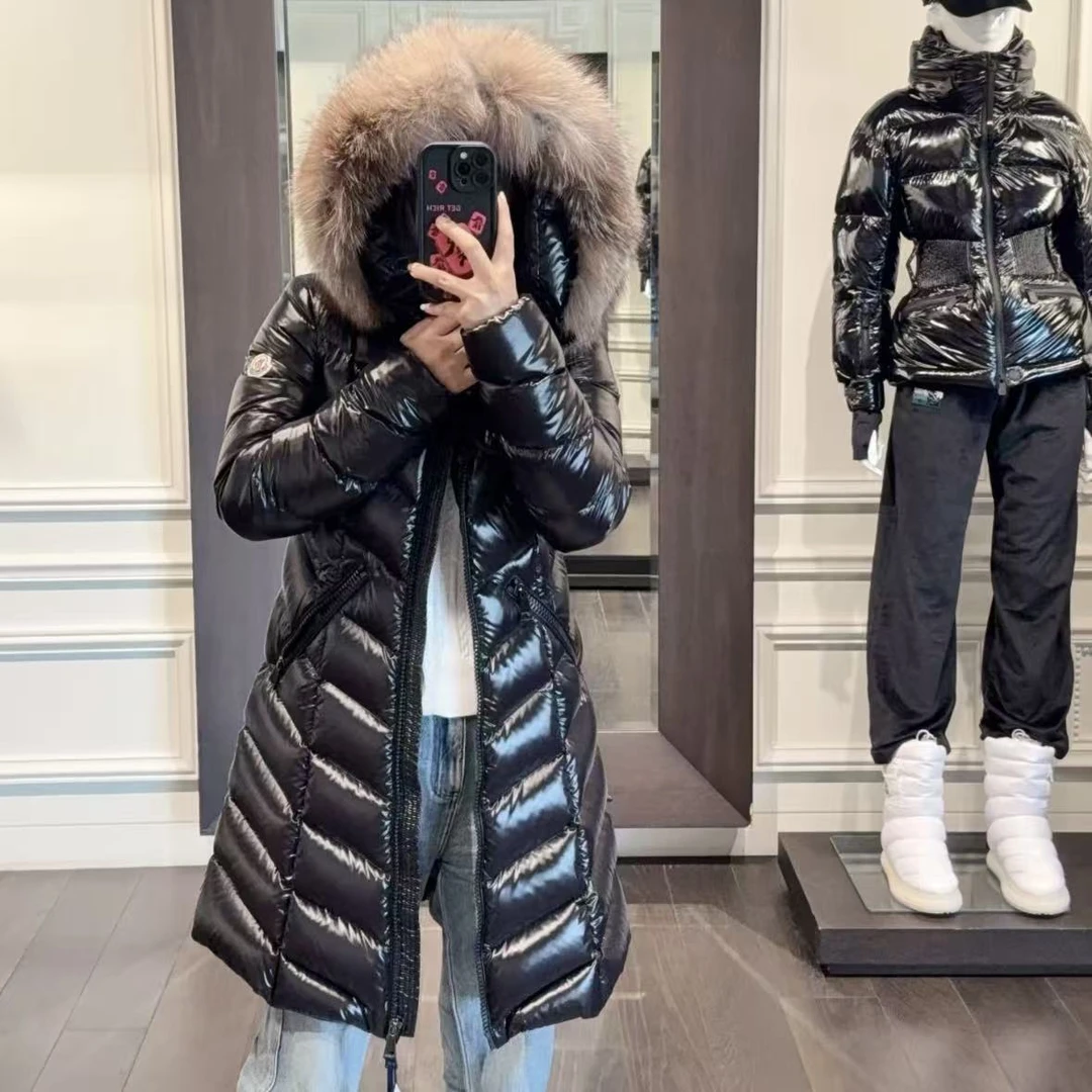 未使用 MONCLER 盟可睐/GG/fulmarus女士黑色羽绒服  福利款