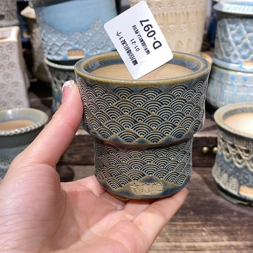 七里烧花盆1-21-097口径6