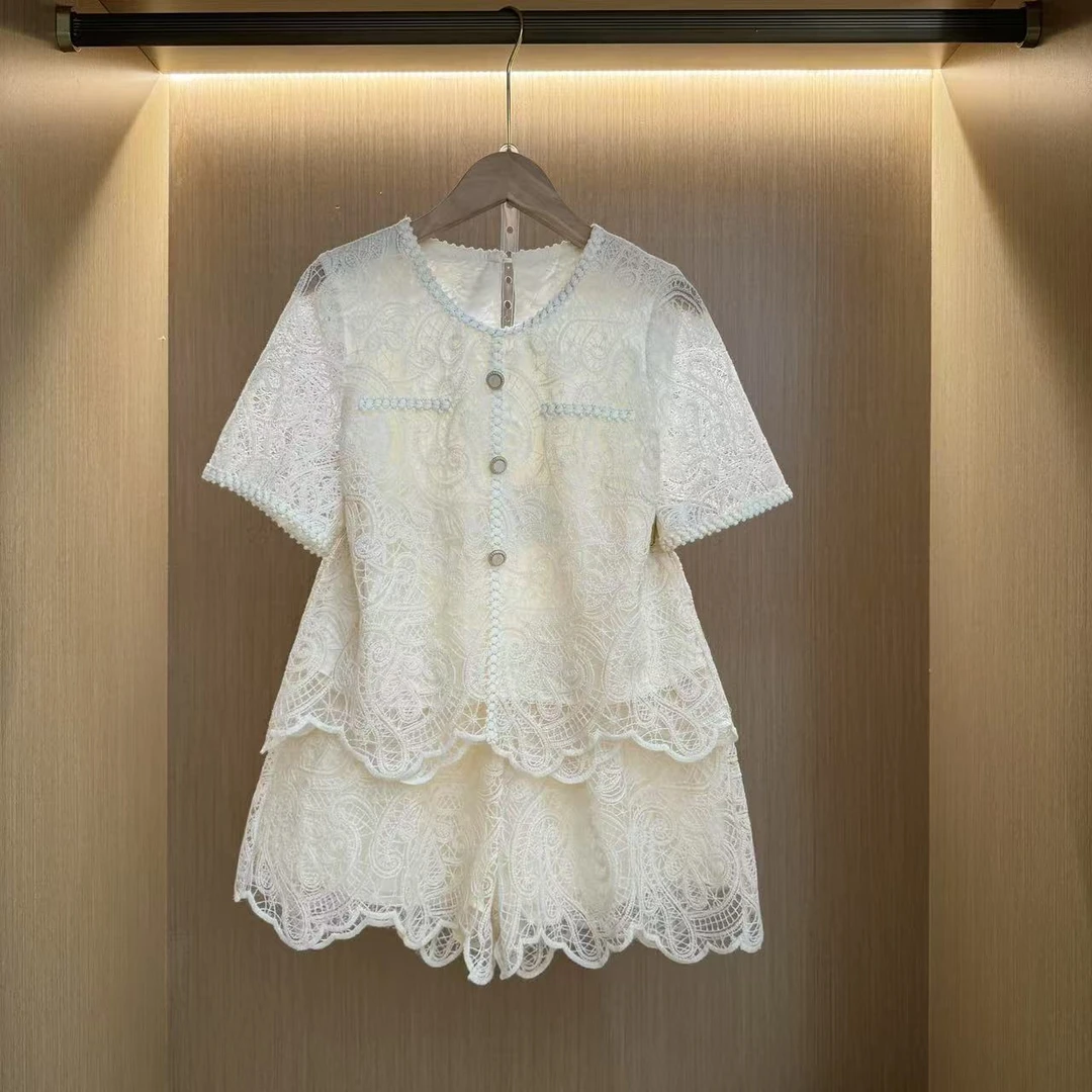 小香风蕾丝衫夏季2025新款气质减龄显瘦气质时尚上衣女822#