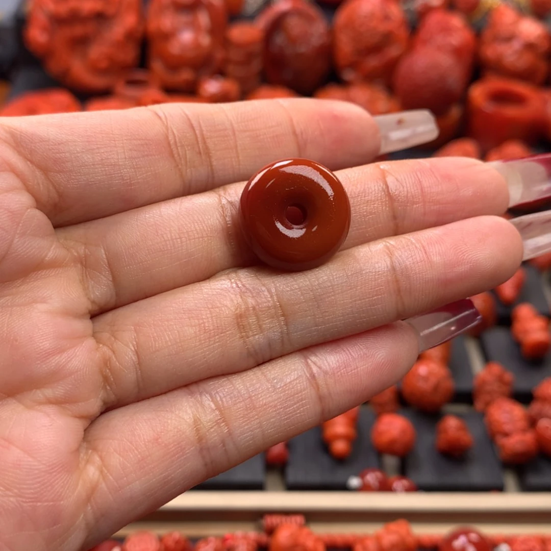 【闪购商品】南红玛瑙扣子17✖️7mm未镶嵌