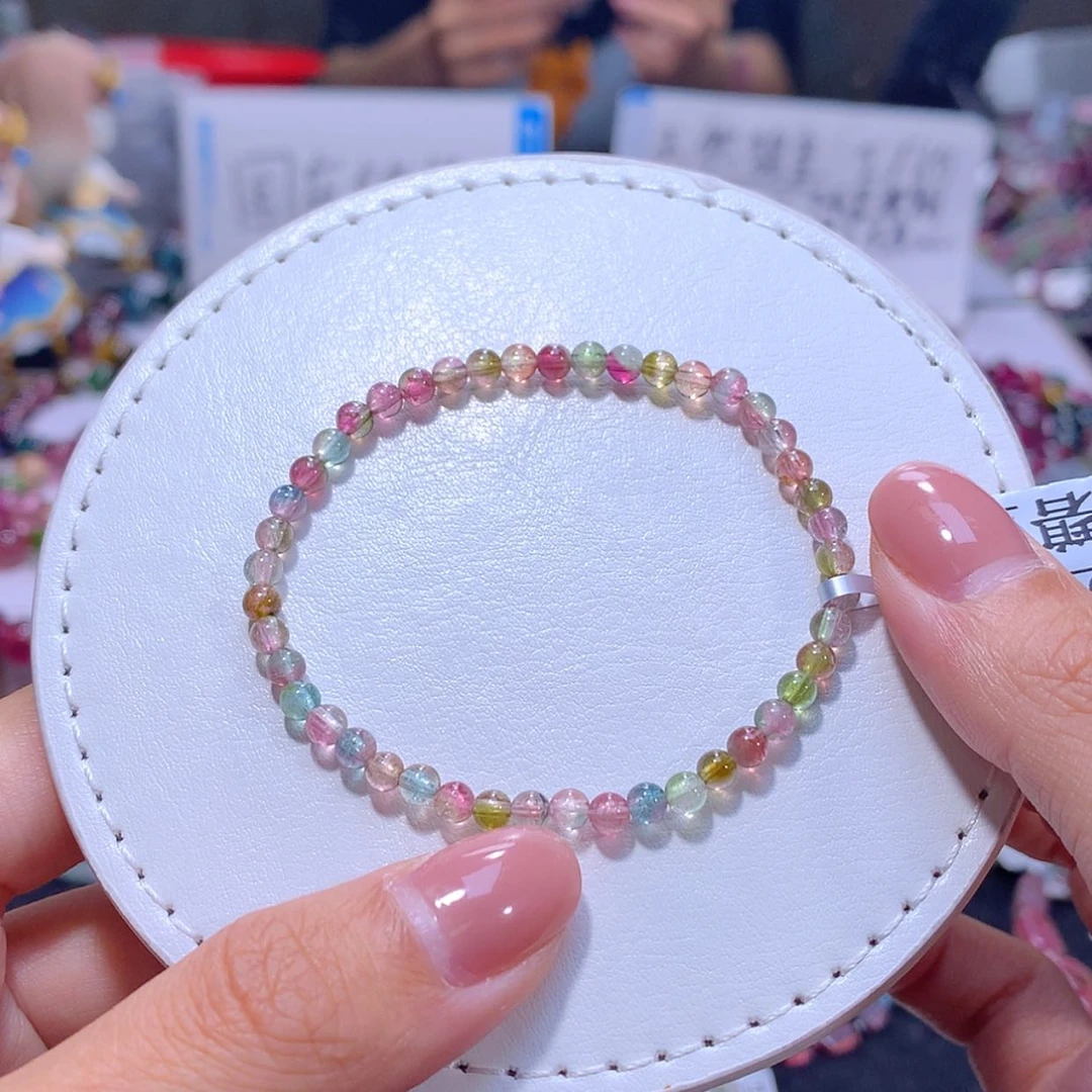 【闪购商品】未镶嵌手链碧玺不***白3.8m