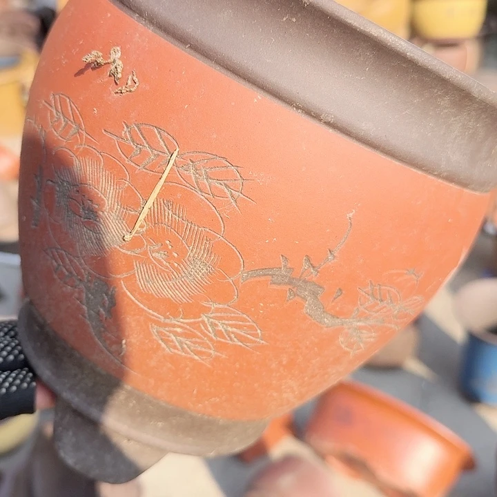 紫砂紫砂花盆花瓶花瓶25