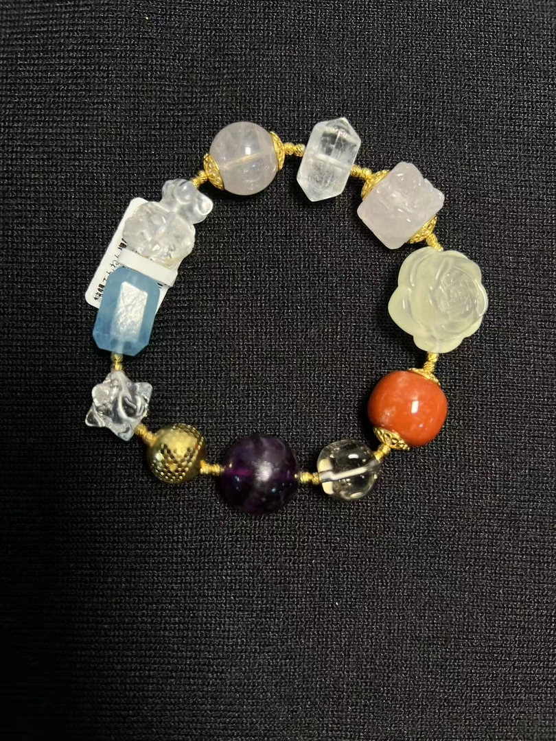 925银玻璃手链 C2018手链S925女款精致精美百搭