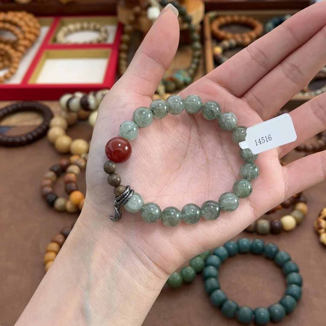 白玉菩提手串春色：DIY