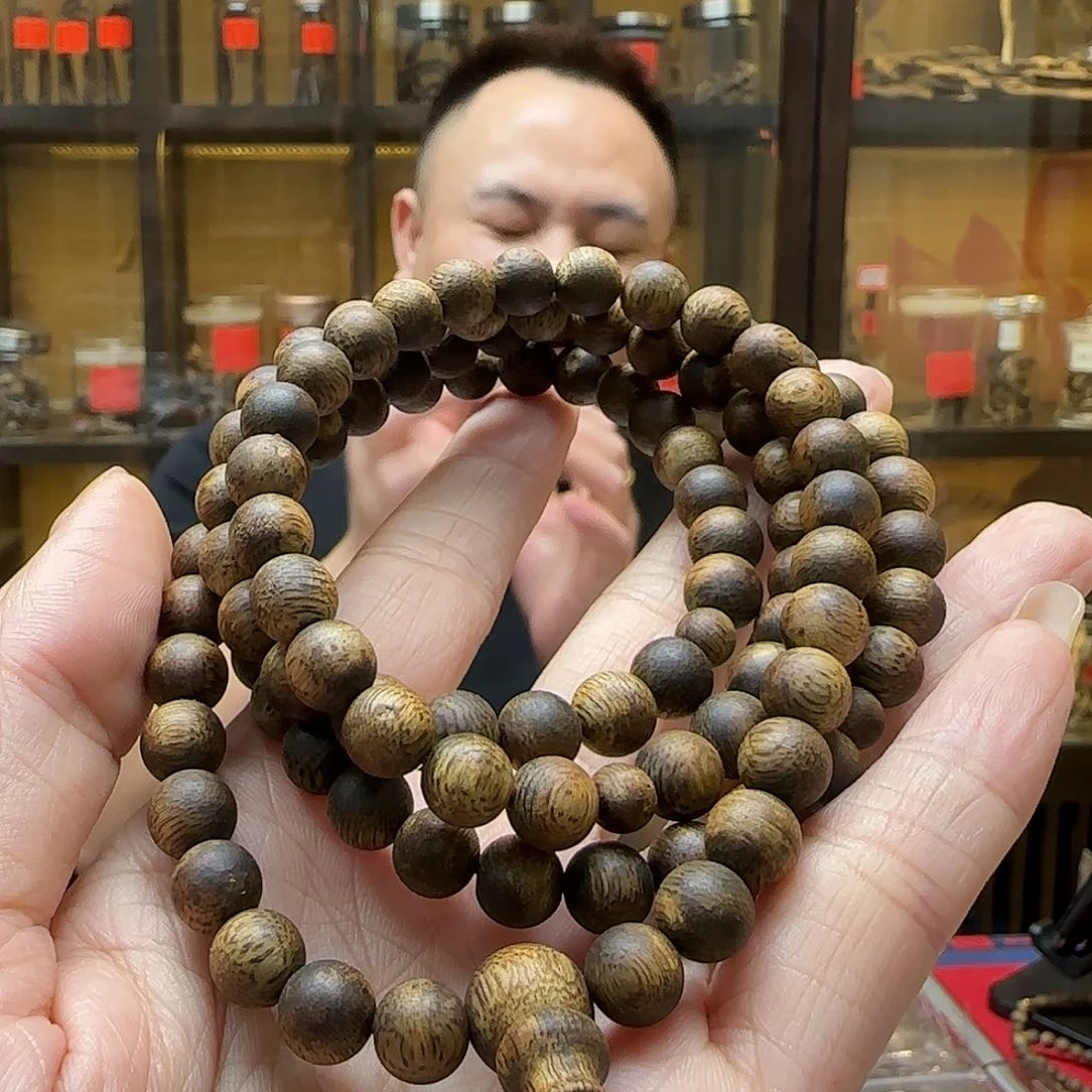 徐***美手串沉香19国香棋楠7.8mm多圈圆珠 22.8g