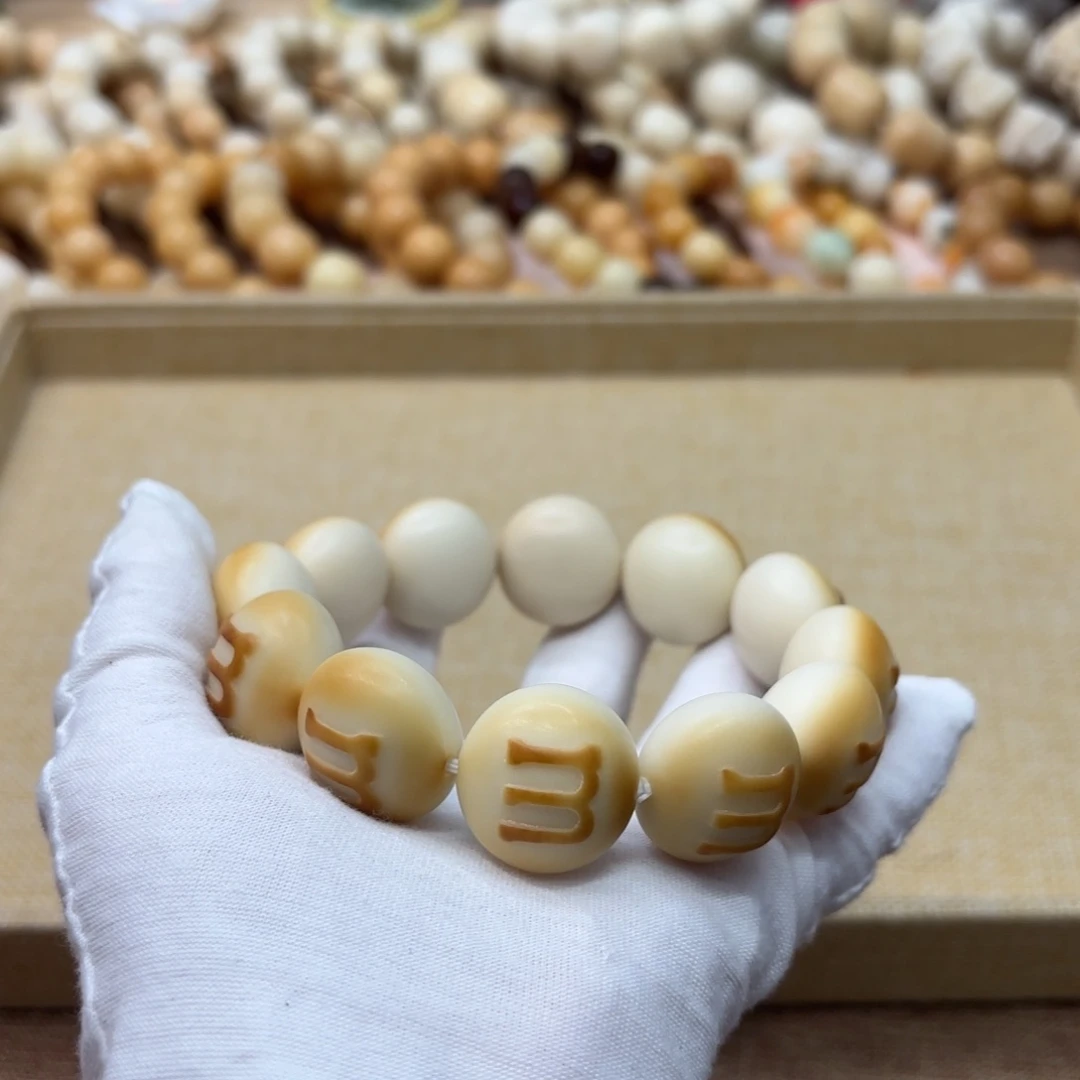 菩提根/象牙果吊坠24干磨牙果全品微瑕m豆单圈