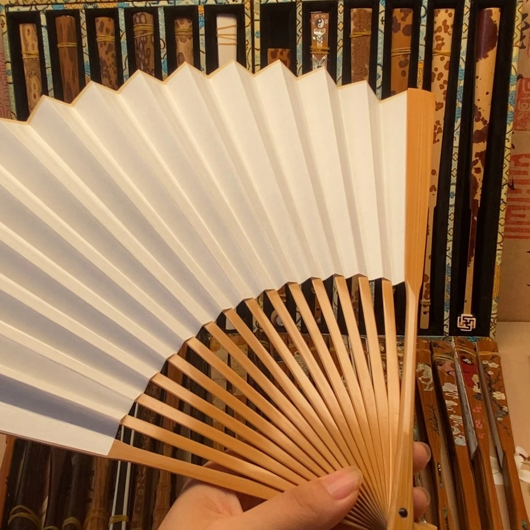扇子福利款古方双合青