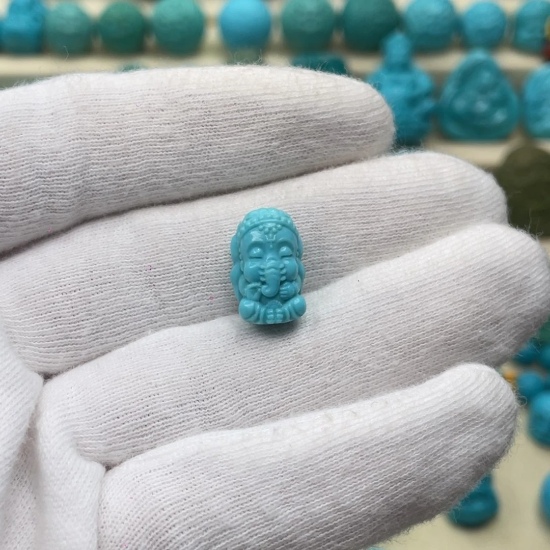 绿松石未镶嵌颈饰卡9.7-14.7-8