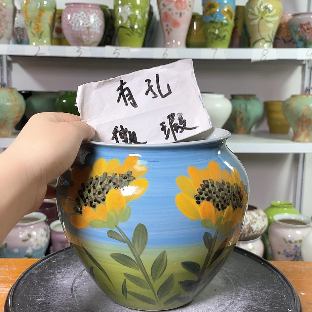 景德镇陶瓷花盆花器暇256