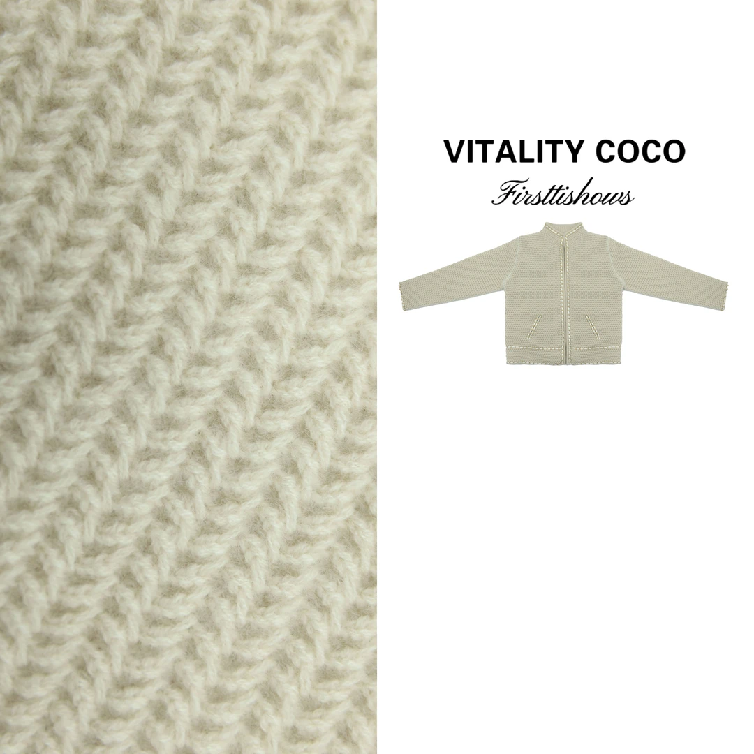 VITALITY COCO·香系列女装 高定羊绒小香风针织毛衣-3017