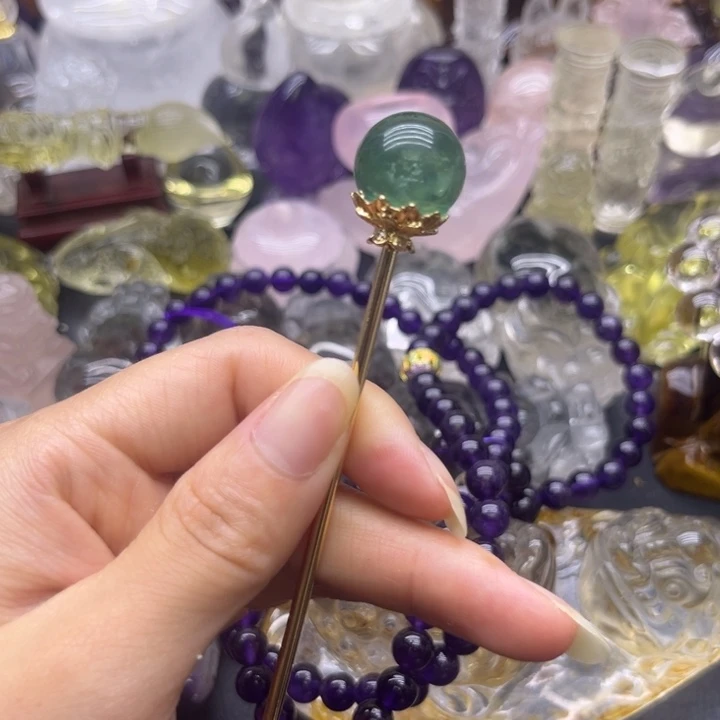 水晶珠宝半成品未镶嵌摆件