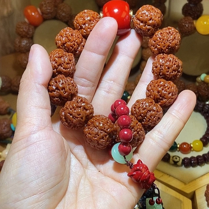吊坠金刚菩提205玉华古龙梅花生肖小跑环