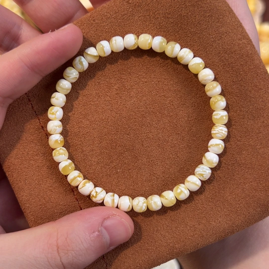 琥珀未镶嵌手串6.2mm