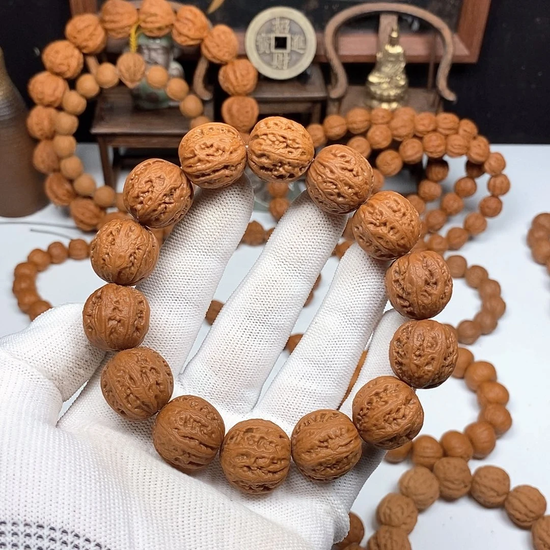 手串文玩核桃八棱麻花