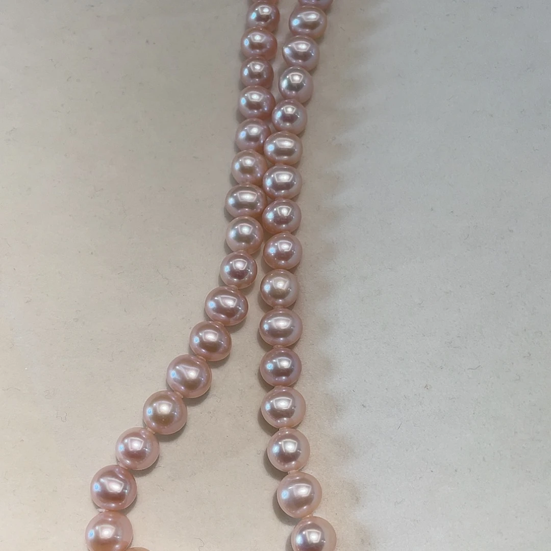 银S925镶嵌淡水珍珠颈饰