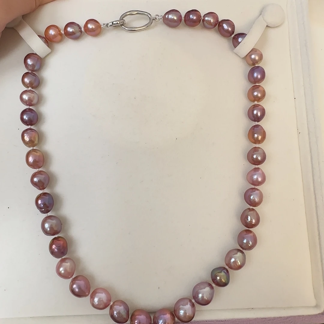 银S925镶嵌淡水珍珠颈饰