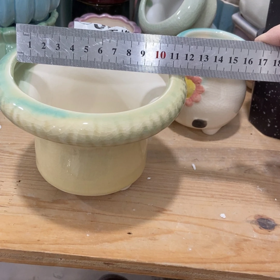 红陶高温陶瓷花盆