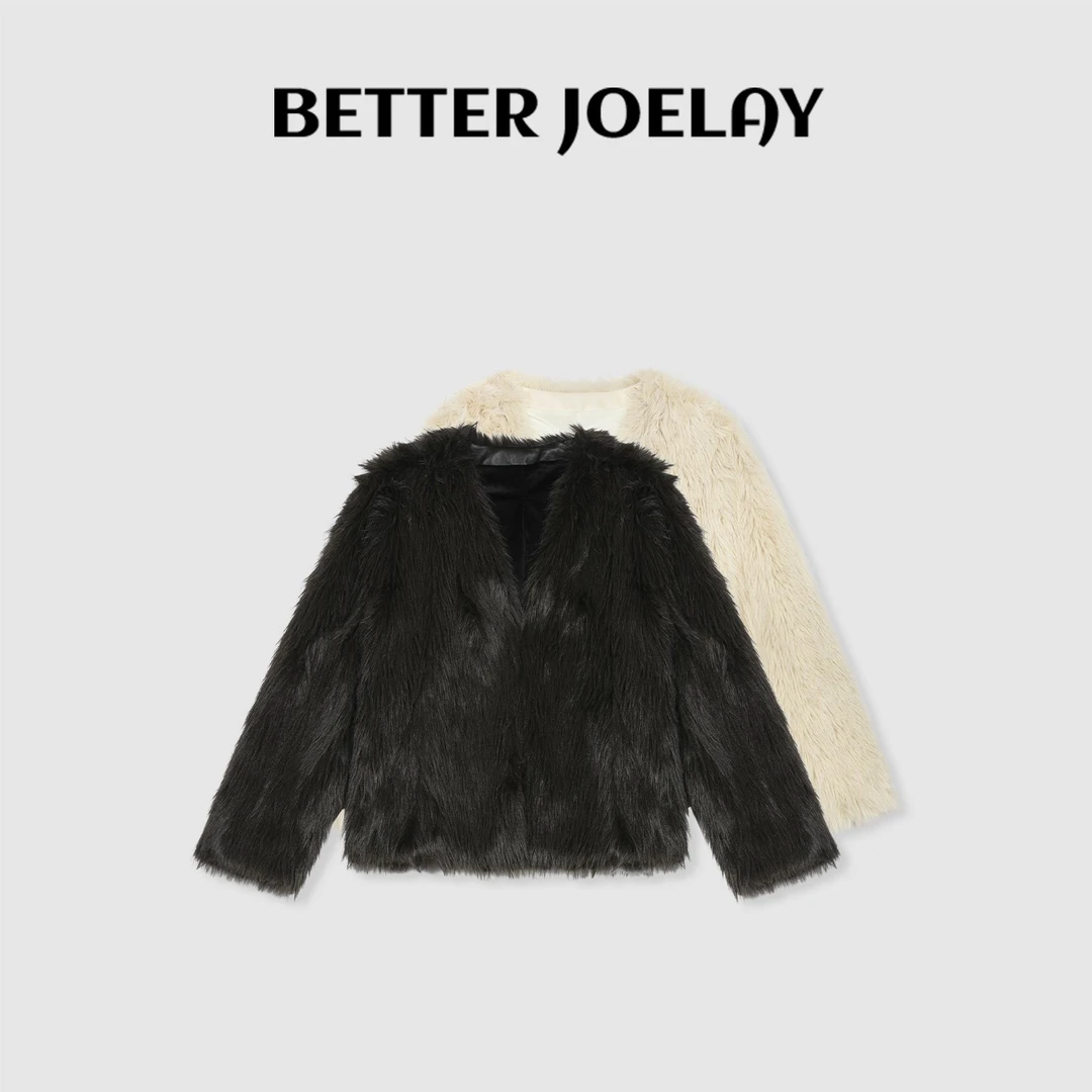 BETTER JOELY -【浮光软裘】时尚外套宽松韩版百搭通勤风Z0897