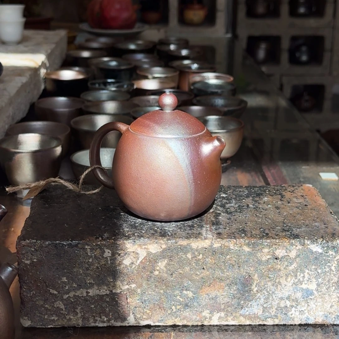建水紫陶紫泥柴烧茶具