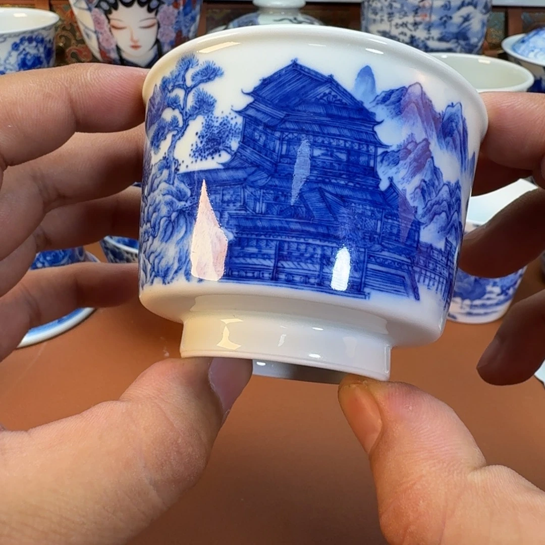 杯子景德镇全手工手绘陶瓷