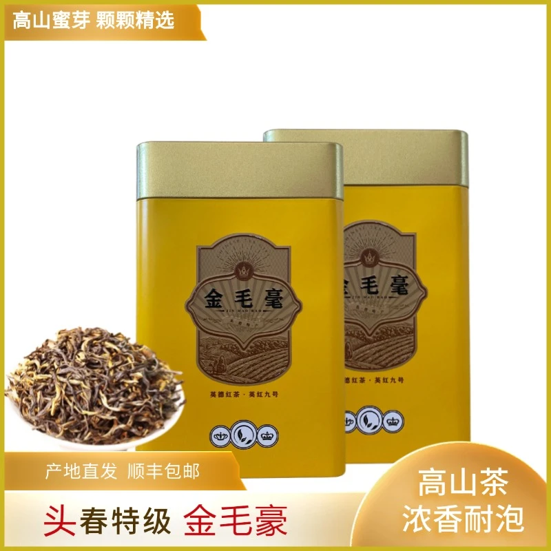 英红九号金毛毫英德红茶广东特产春茶浓香型茶叶
