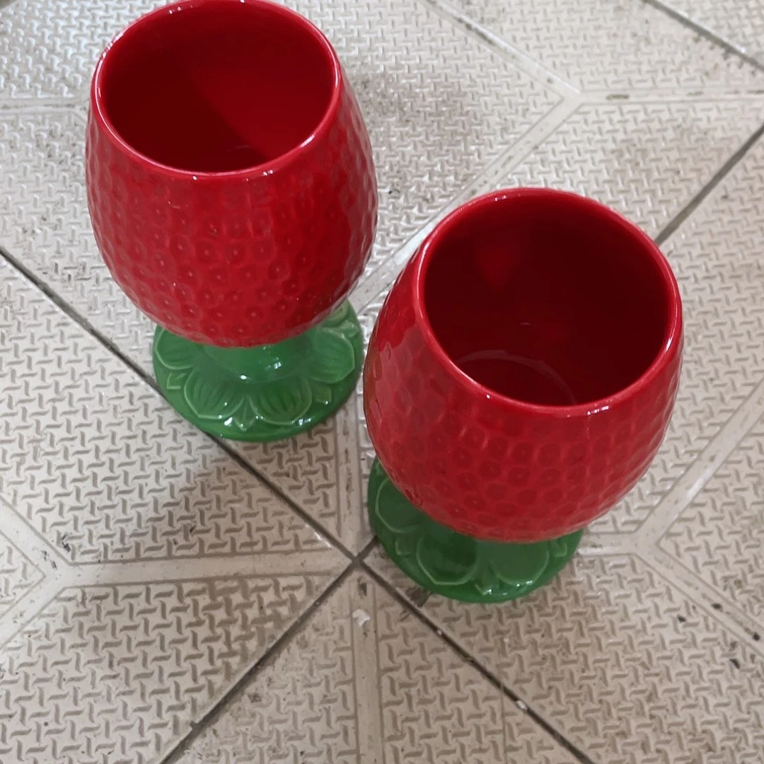 瓷片大*呀微瑕陶瓷餐具家用 两个