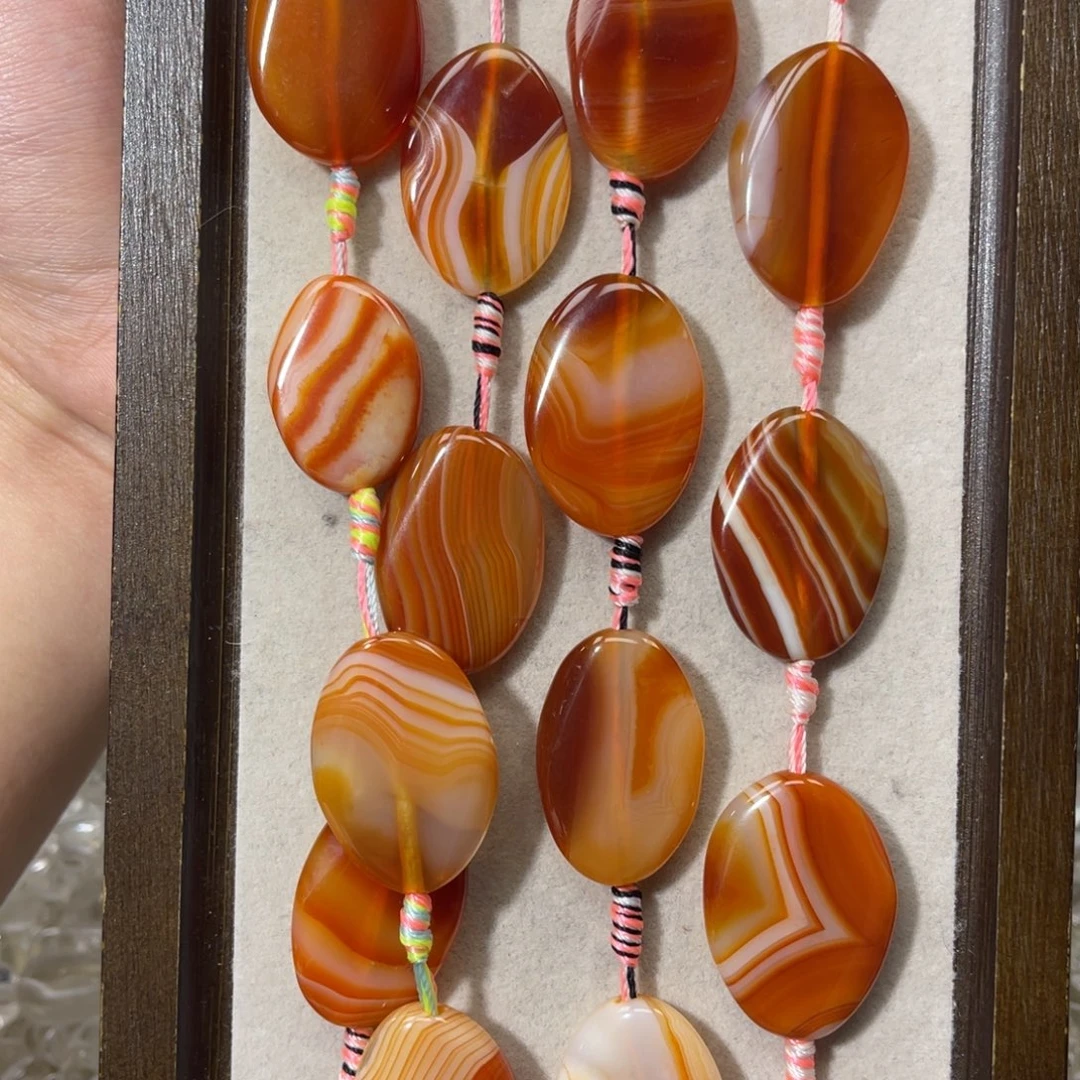 手链烟晶银S925镶嵌卡20✖️30玛瑙随形