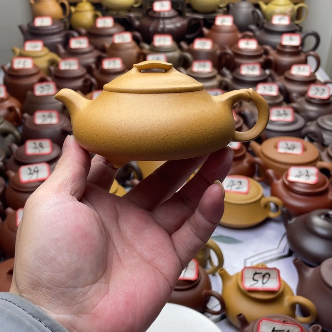 紫砂茶壶宜兴紫砂半手工