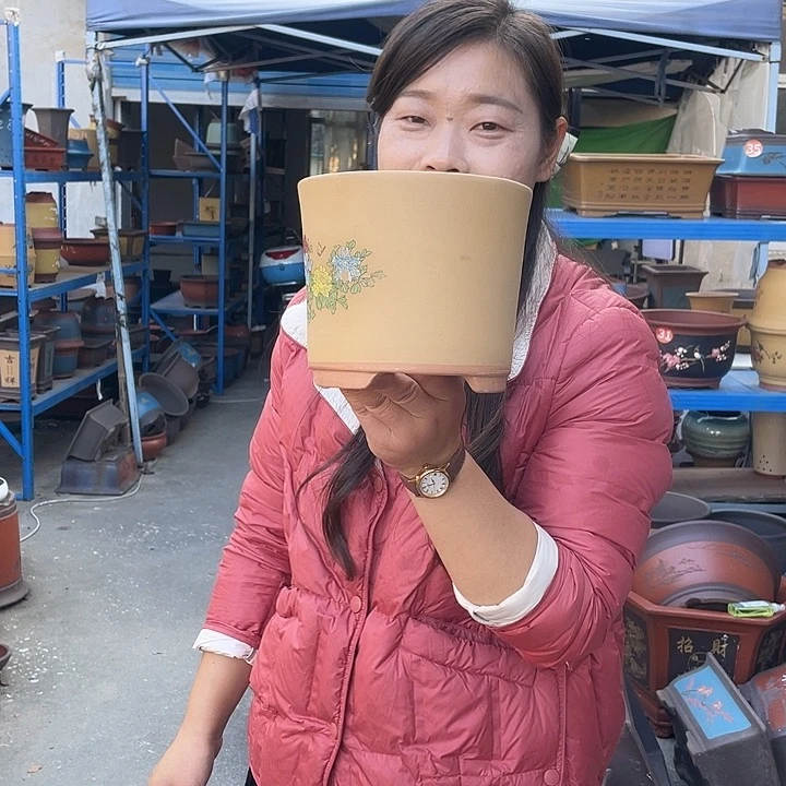 ?**?花开富贵小一个花盆紫砂花盆紫砂